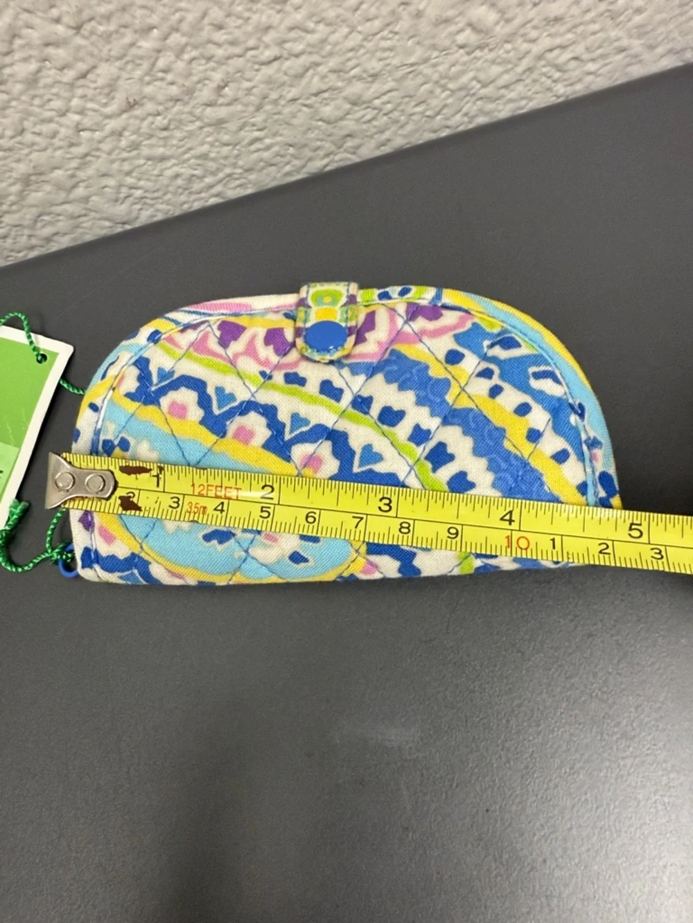 Vera Bradley Blue Multi Quilted Cosmetic Pouch